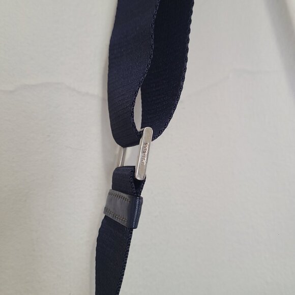 Prada Buckle Messenger Bag Tessuto Small Navy Blue Authentic - Picture 8 of 15